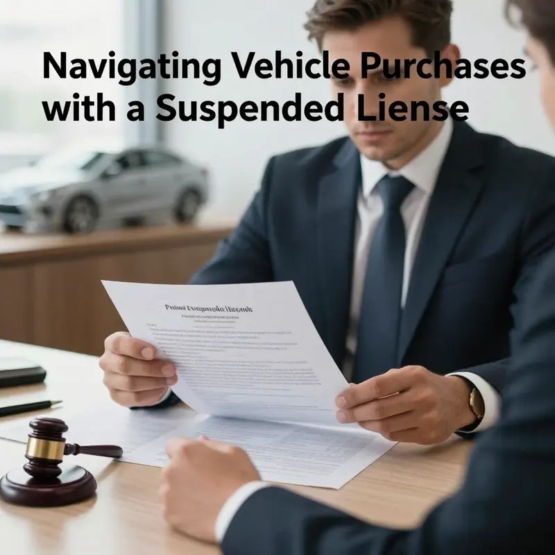 Understanding the legal landscape when purchasing a vehicle with a suspended license is crucial.