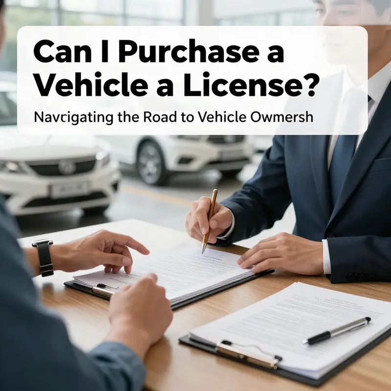 Exploring the legal aspects of purchasing a vehicle without a driver’s license.