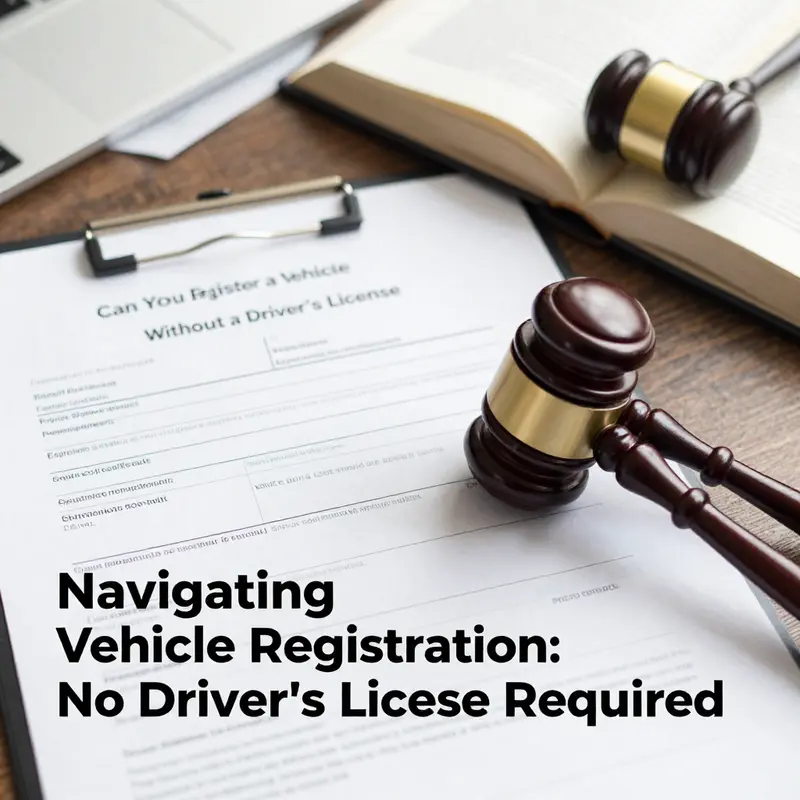 Exploring the legal documents and framework required for registering a vehicle without a driver’s license.