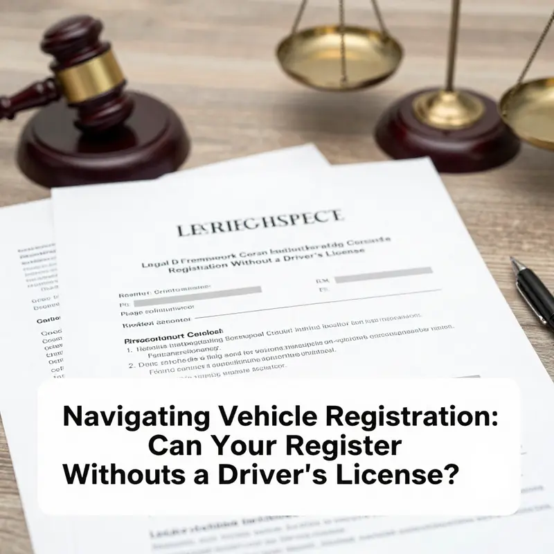 A person engaging in the vehicle registration process, showcasing important documents.