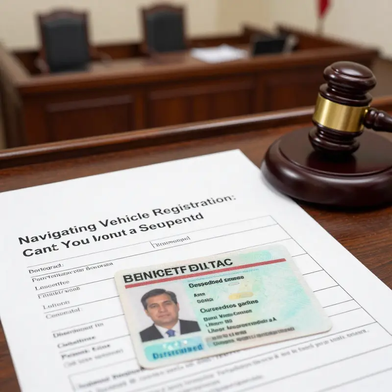 Understanding the legal repercussions of vehicle registration amidst a suspended driver’s license.