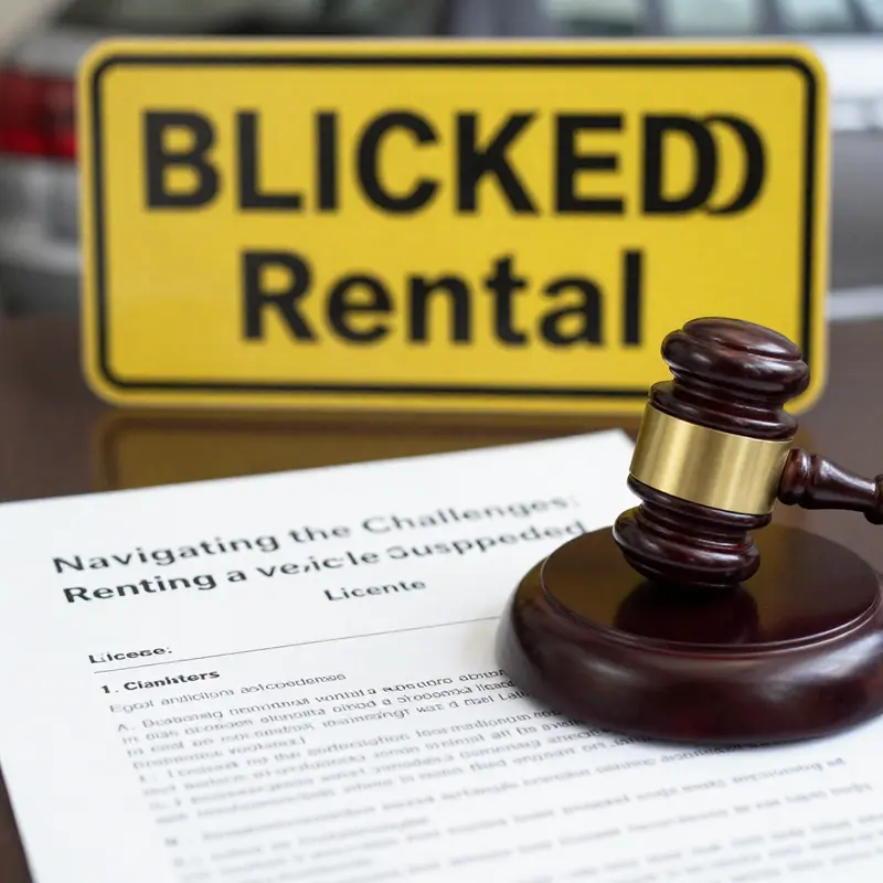 Legal constraints surrounding rental agreements for those with suspended licenses.