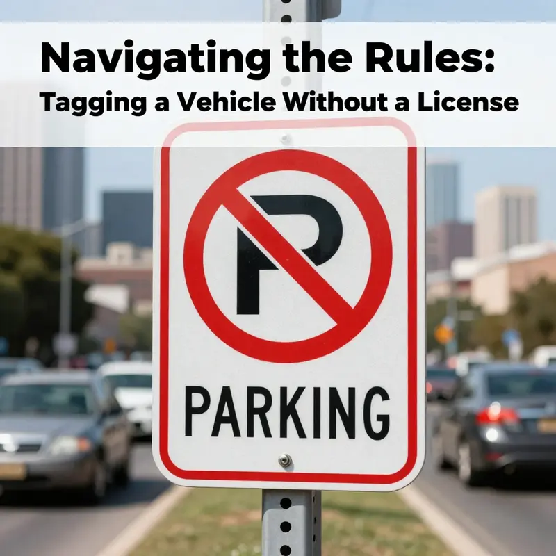 Understanding the legal ramifications of tagging a vehicle without a valid license.