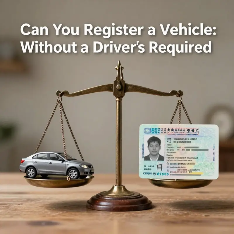 Exploring the legal documents and framework required for registering a vehicle without a driver’s license.