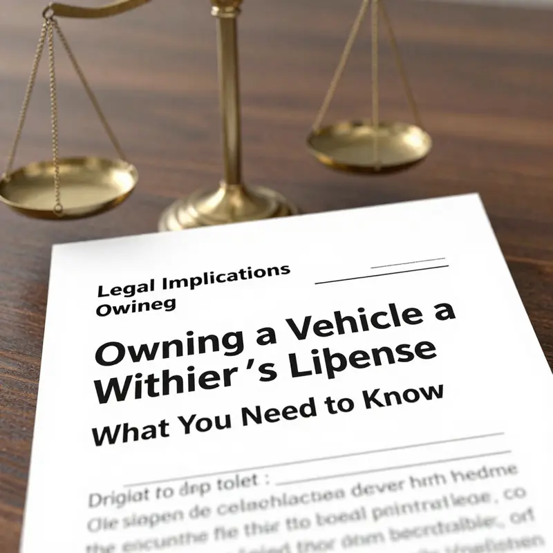 Understanding the nature of vehicle ownership independent of driving privileges.