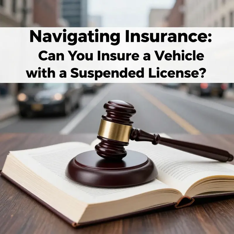 Highlighted sections in insurance policies indicating exclusions for suspended licenses.