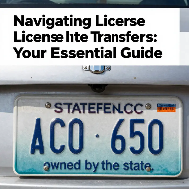 A visual representation of license plate ownership, emphasizing that they are state-issued.