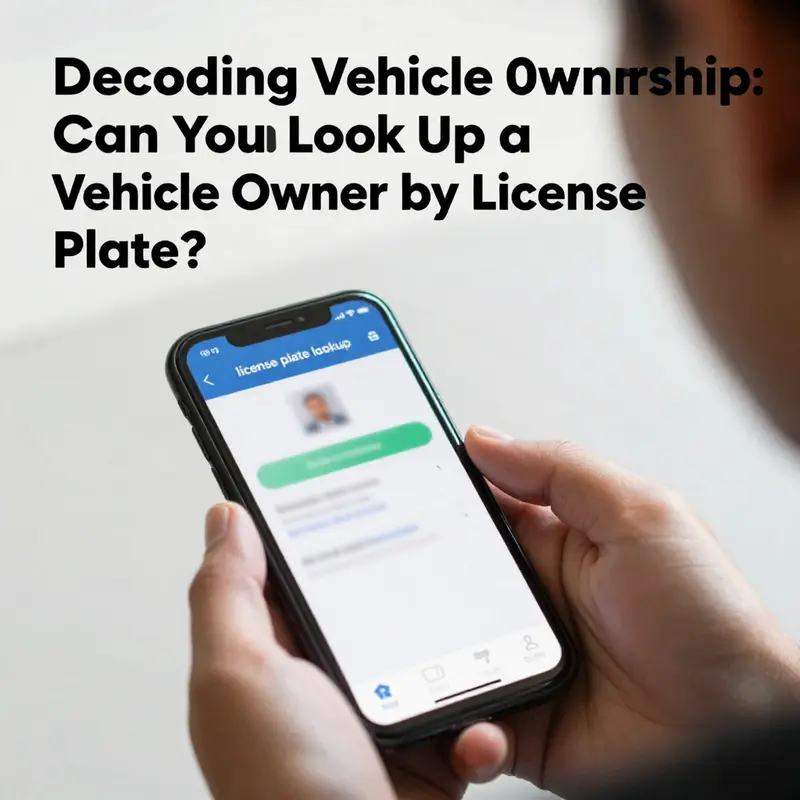 A person exploring vehicle lookup options but encountering privacy restrictions.