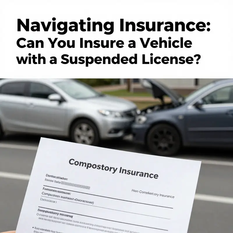 Highlighted sections in insurance policies indicating exclusions for suspended licenses.