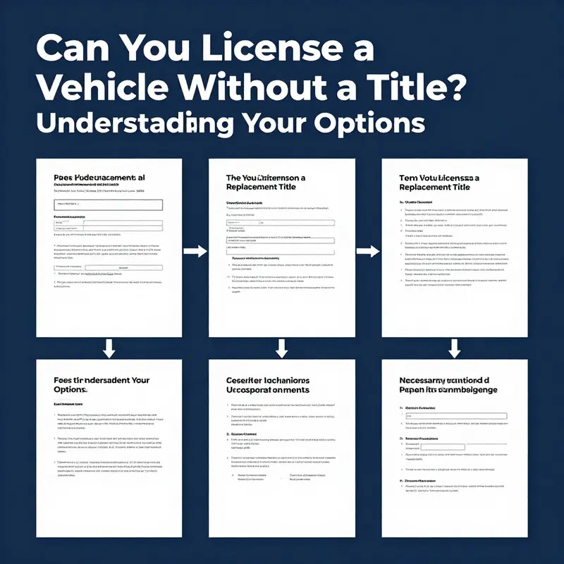 A vehicle title, essential for proving ownership and required for licensing and registration.