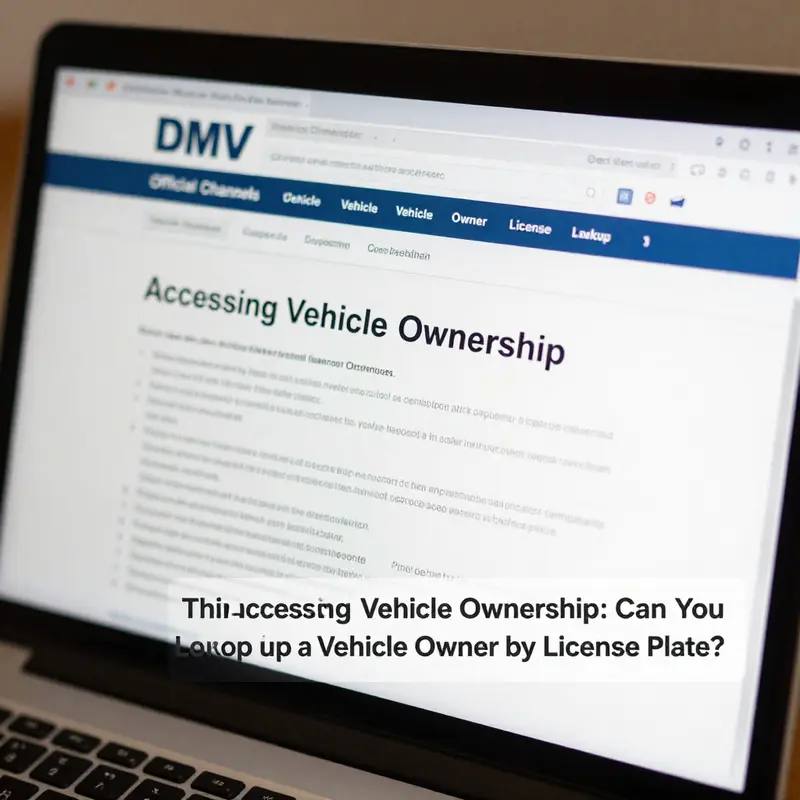 Exploring the legal boundaries of vehicle owner lookups by license plate.