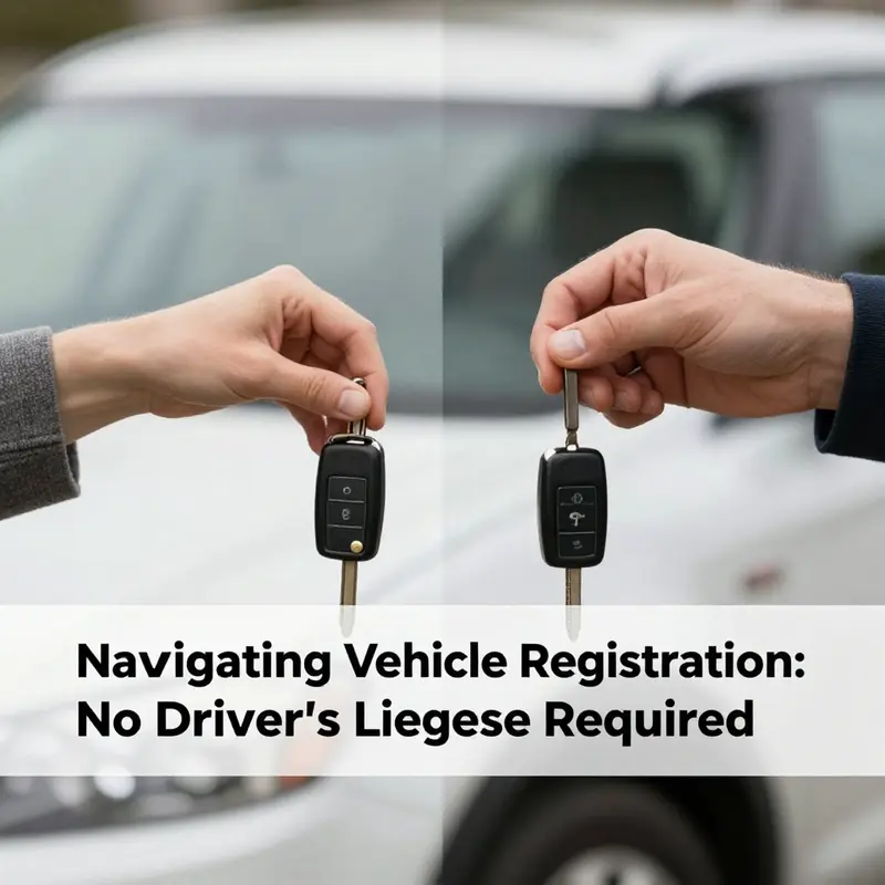 Exploring the legal documents and framework required for registering a vehicle without a driver’s license.