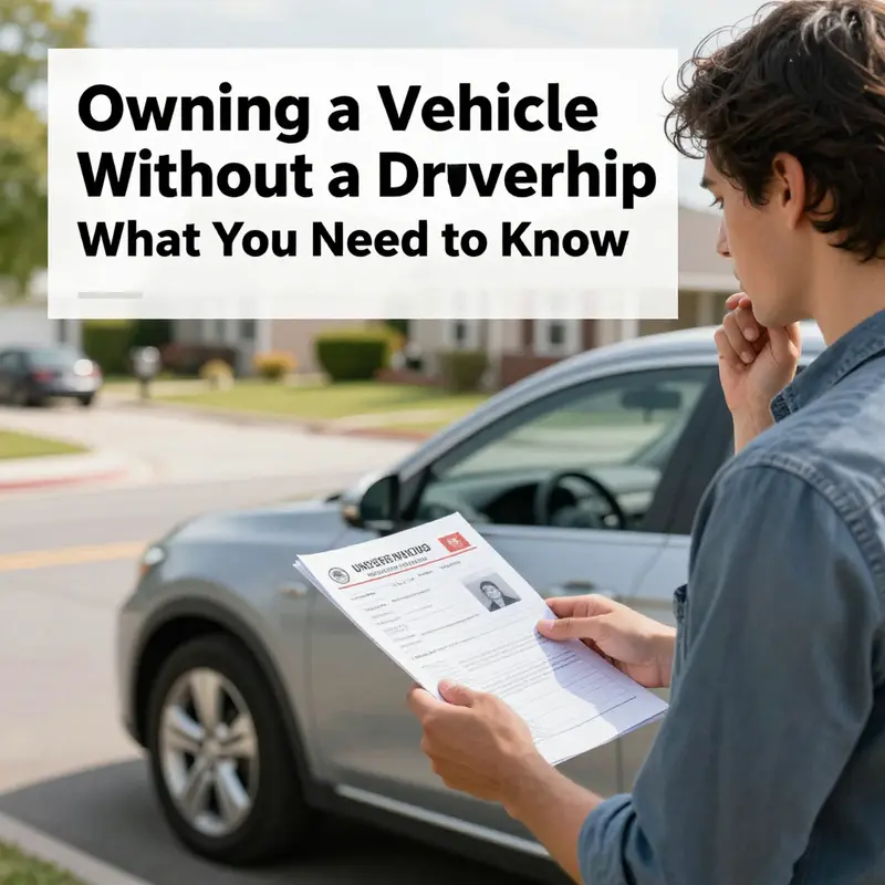 Understanding the nature of vehicle ownership independent of driving privileges.