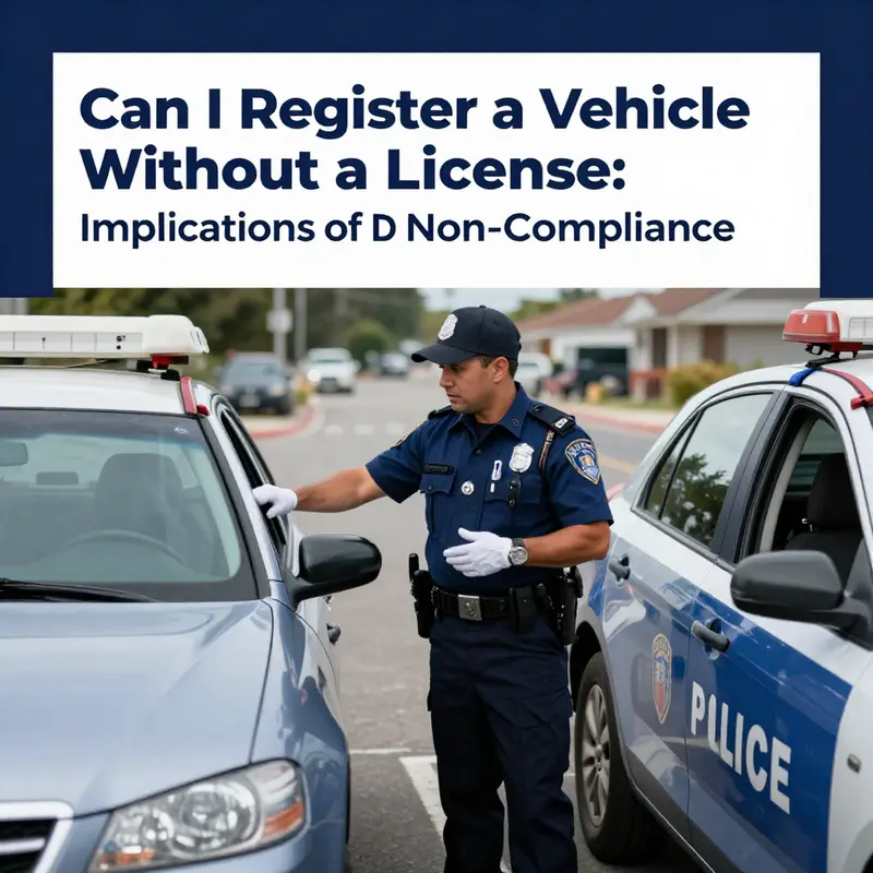 The legal documentation process for vehicle registration without a driver’s license.