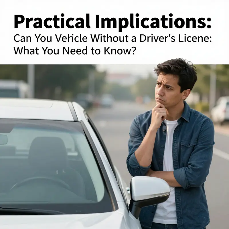 Understanding the legal implications of purchasing a vehicle without a driver’s license.
