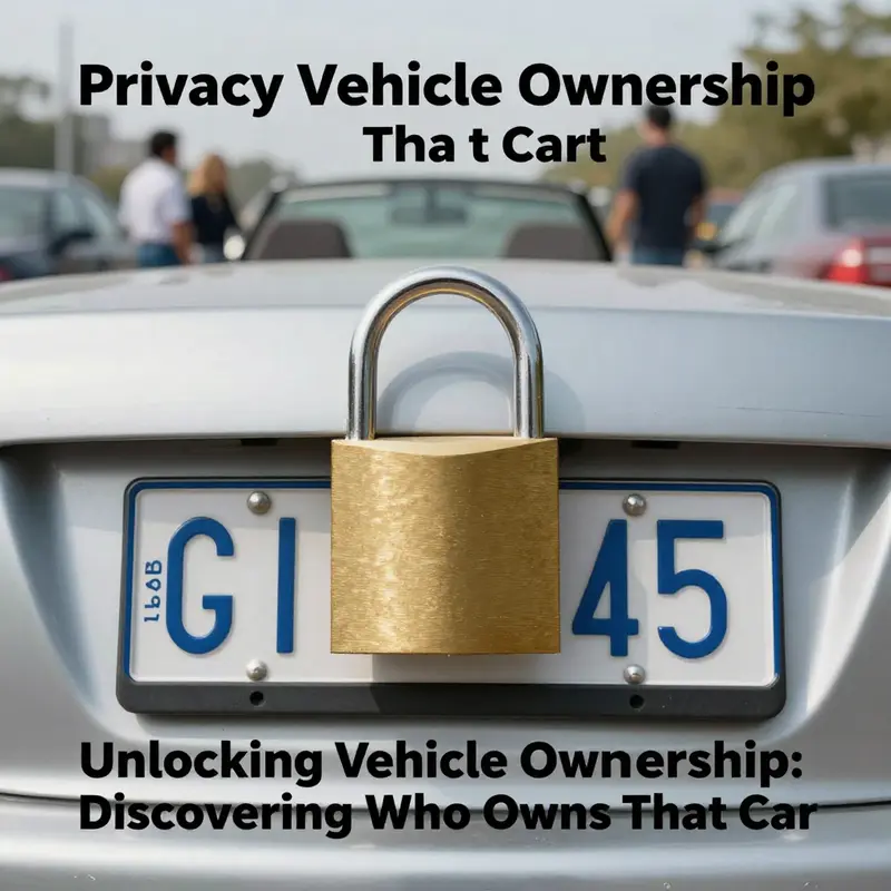 Legal aspects surrounding the inquiry of vehicle ownership through license plates.