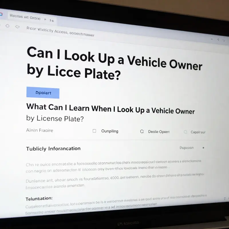 Legal limitations in accessing vehicle ownership information.