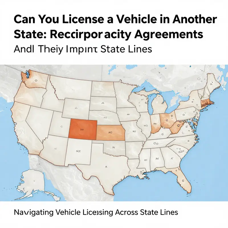 Illustration of residency requirements essential for licensing a vehicle in another state.