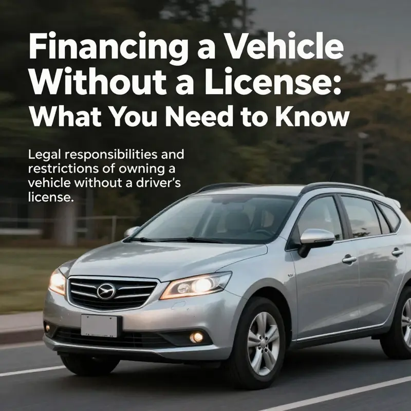 Discussing vehicle financing options without needing a driver’s license.