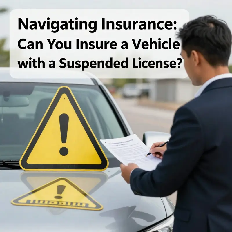 Highlighted sections in insurance policies indicating exclusions for suspended licenses.