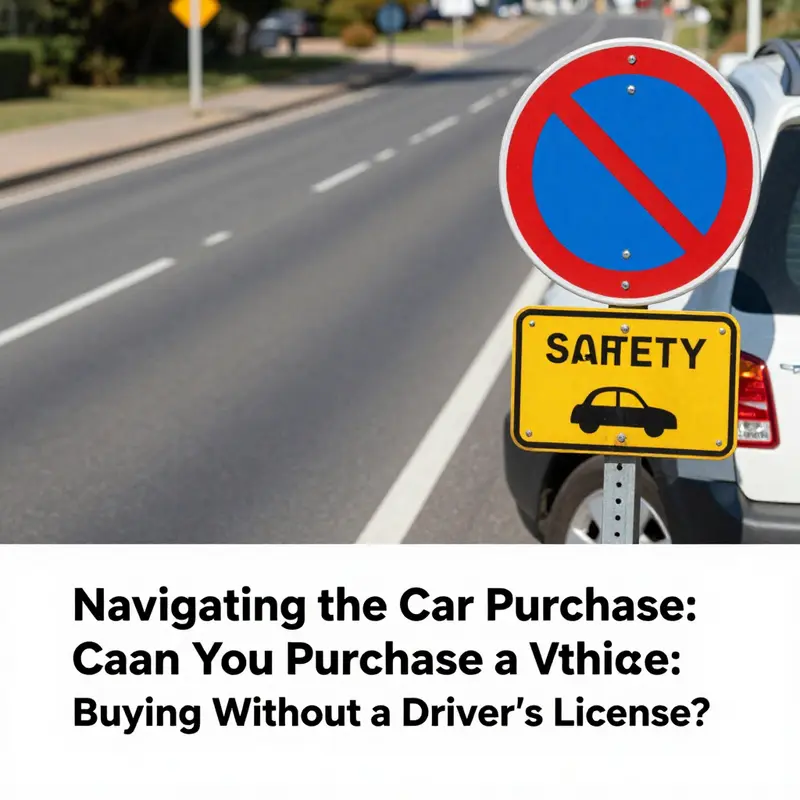Understanding the legal context of buying a vehicle without a driver’s license.