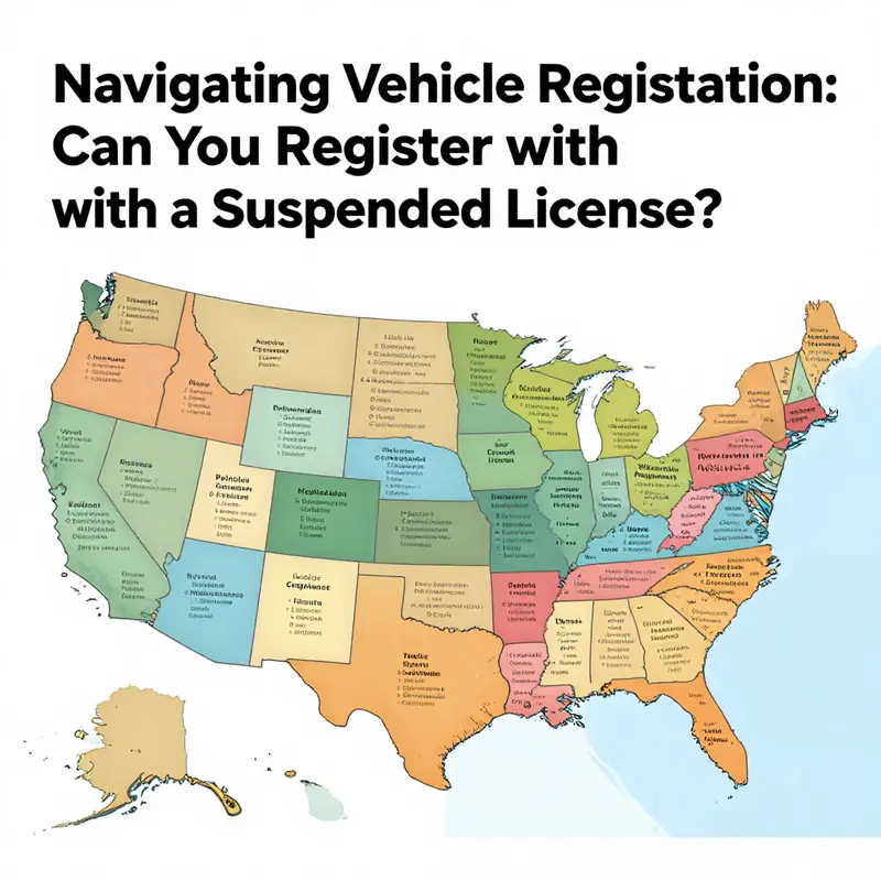 Understanding the legal repercussions of vehicle registration amidst a suspended driver’s license.