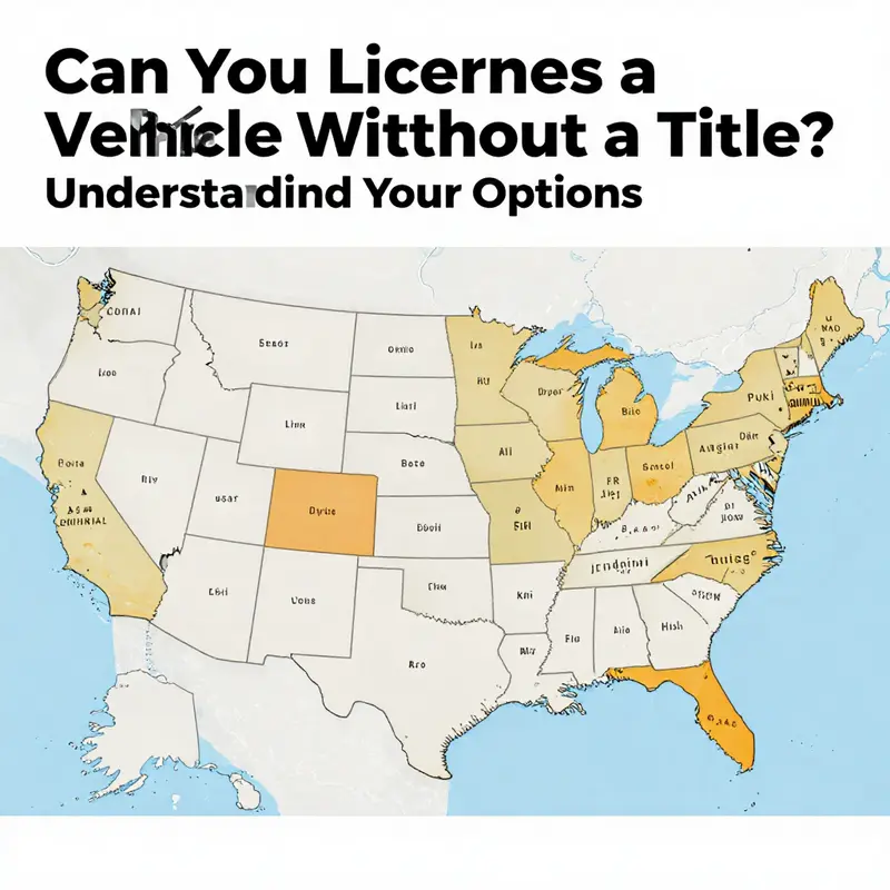 A vehicle title, essential for proving ownership and required for licensing and registration.