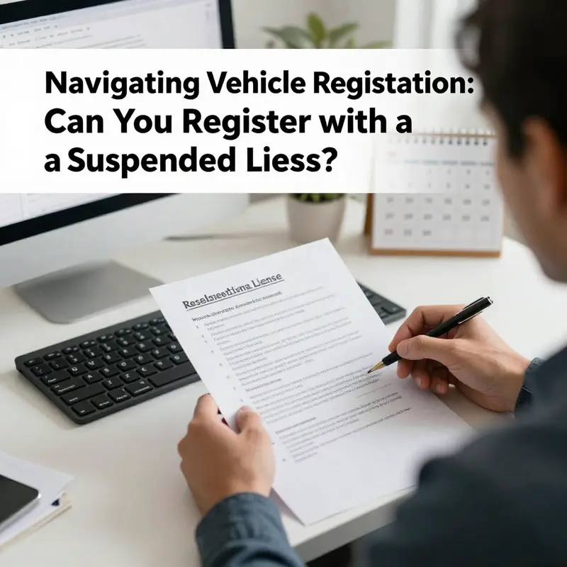 Understanding the legal repercussions of vehicle registration amidst a suspended driver’s license.