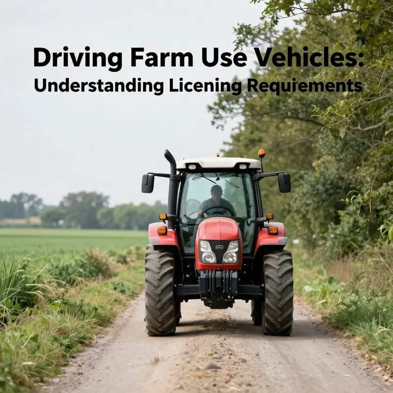 A low-speed agricultural transporter parked in a farmland area, representing farm-use vehicles.