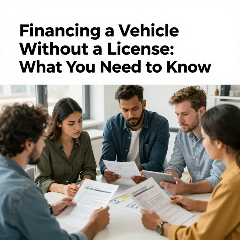 Discussing vehicle financing options without needing a driver’s license.