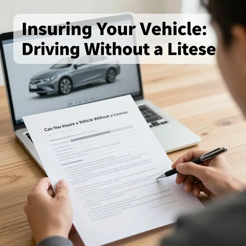 Understanding the process of insuring a vehicle without holding a driver’s license.