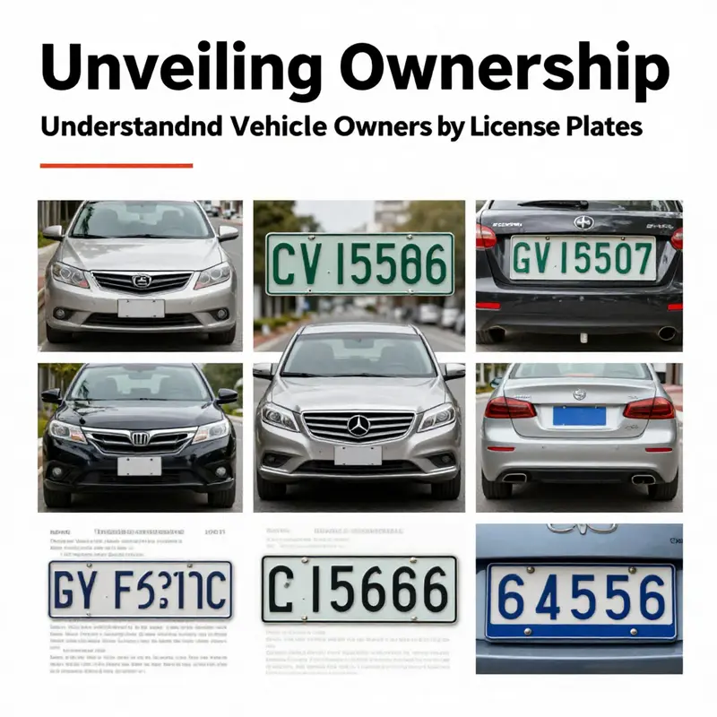 Collage displaying vehicles and legal documentation related to vehicle ownership.