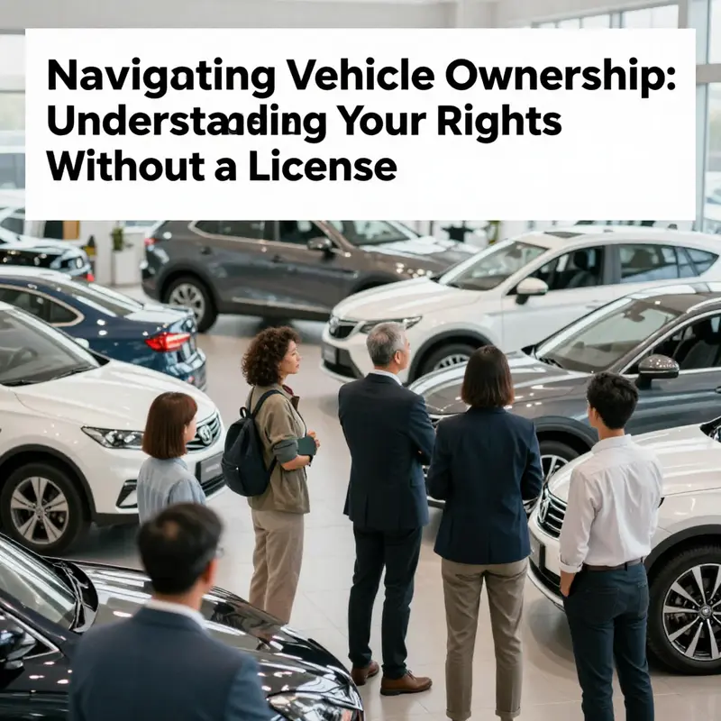 A group of diverse people examining cars in a dealership, illustrating various perspectives on vehicle ownership.