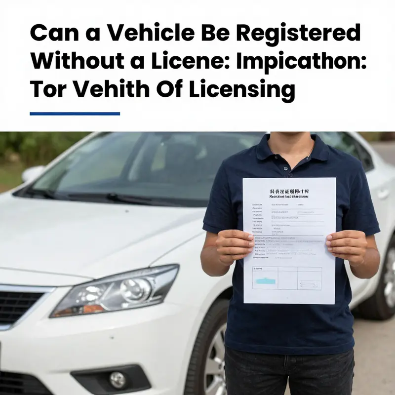 An individual reviewing documents focused on vehicle registration laws.