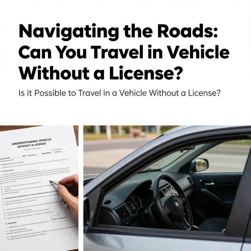 The dichotomy of car ownership and driving legality depicted through a parked vehicle and essential ownership documents.