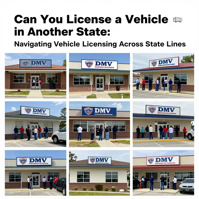 Illustration of residency requirements essential for licensing a vehicle in another state.