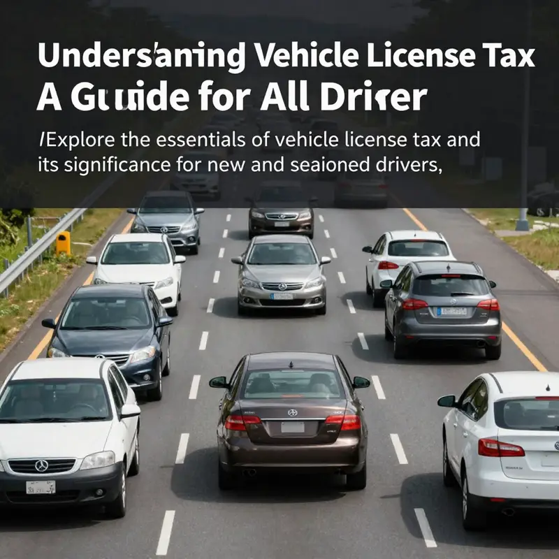 An image of various vehicles driving on a highway, symbolizing the connection between vehicle license tax and public infrastructure.