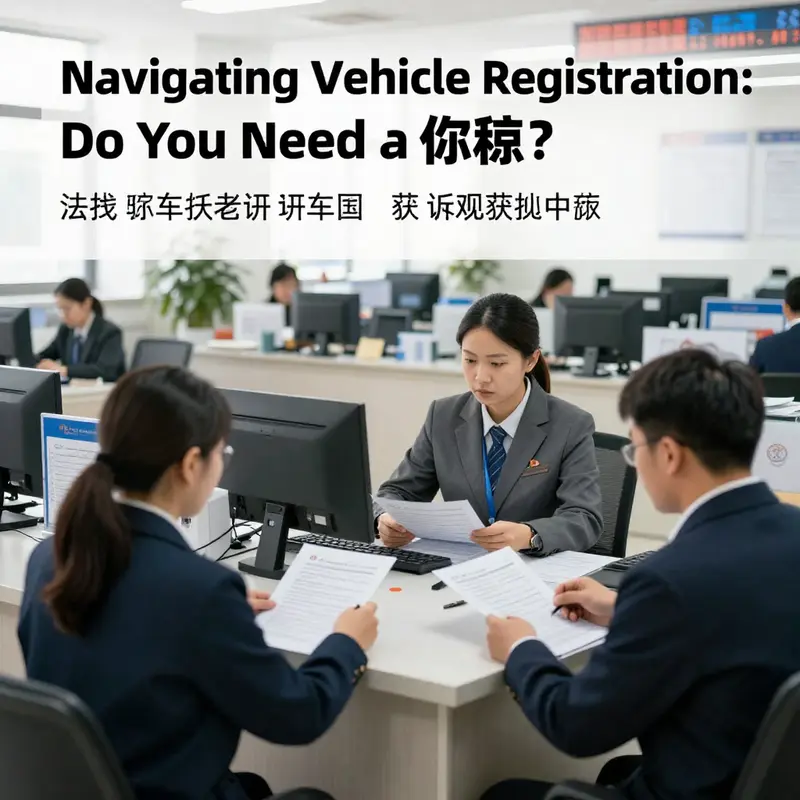 An image showing a vehicle registration office filled with people processing their registration applications.