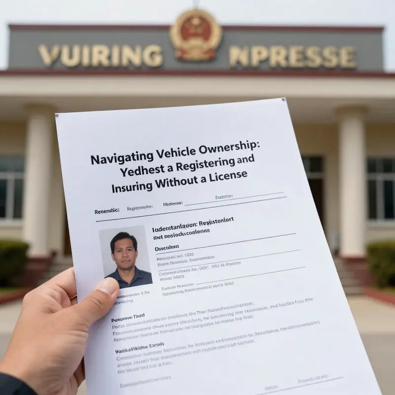 The essential documents needed for vehicle registration without a driver’s license.