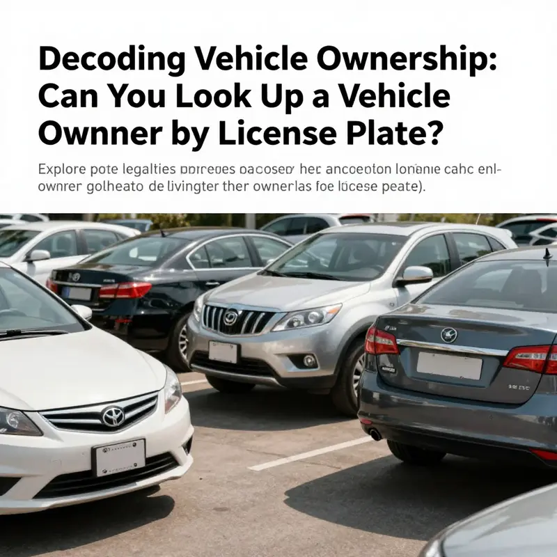 A diverse lineup of vehicles in a parking lot, showcasing their license plates.