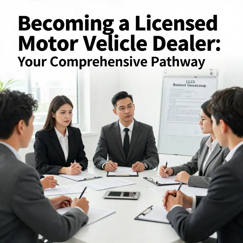 State maps showcasing the diverse licensing requirements for motor vehicle dealers across the United States.