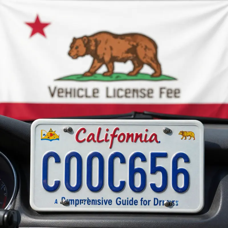 A California license plate symbolizing the essence of vehicle registration.