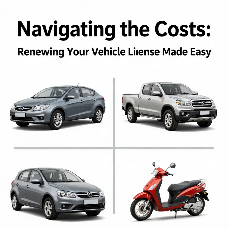 A global view of vehicle license renewal costs, showcasing variations across different jurisdictions.
