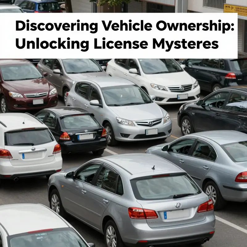 Multiple cars parked on a street, showcasing diversity in models and colors with visible license plates.