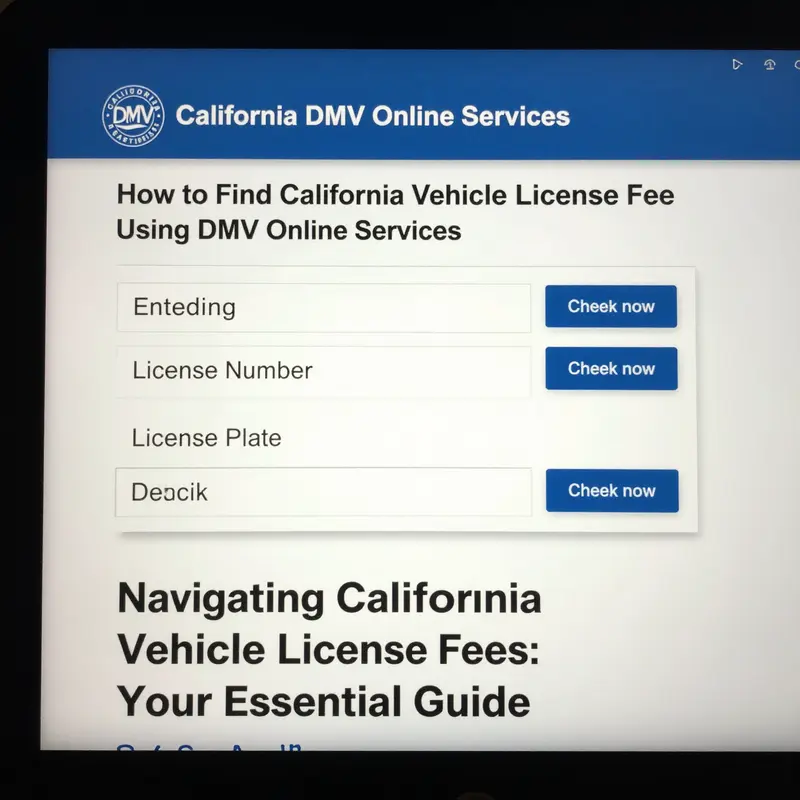 Details highlighted on the California Vehicle Registration Renewal Notice showing the VLF amount.