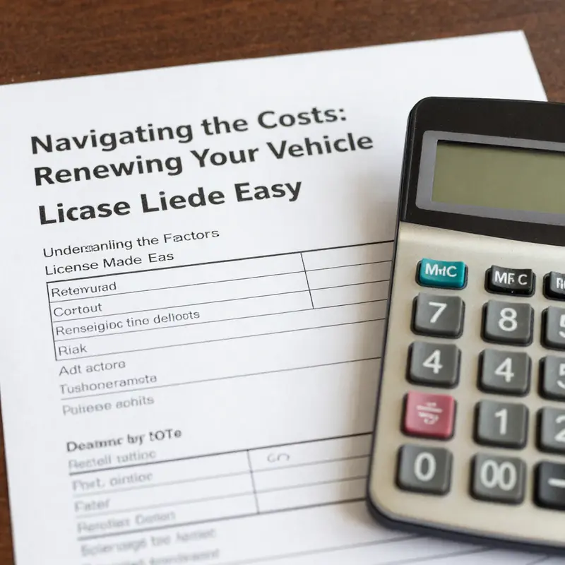 A global view of vehicle license renewal costs, showcasing variations across different jurisdictions.
