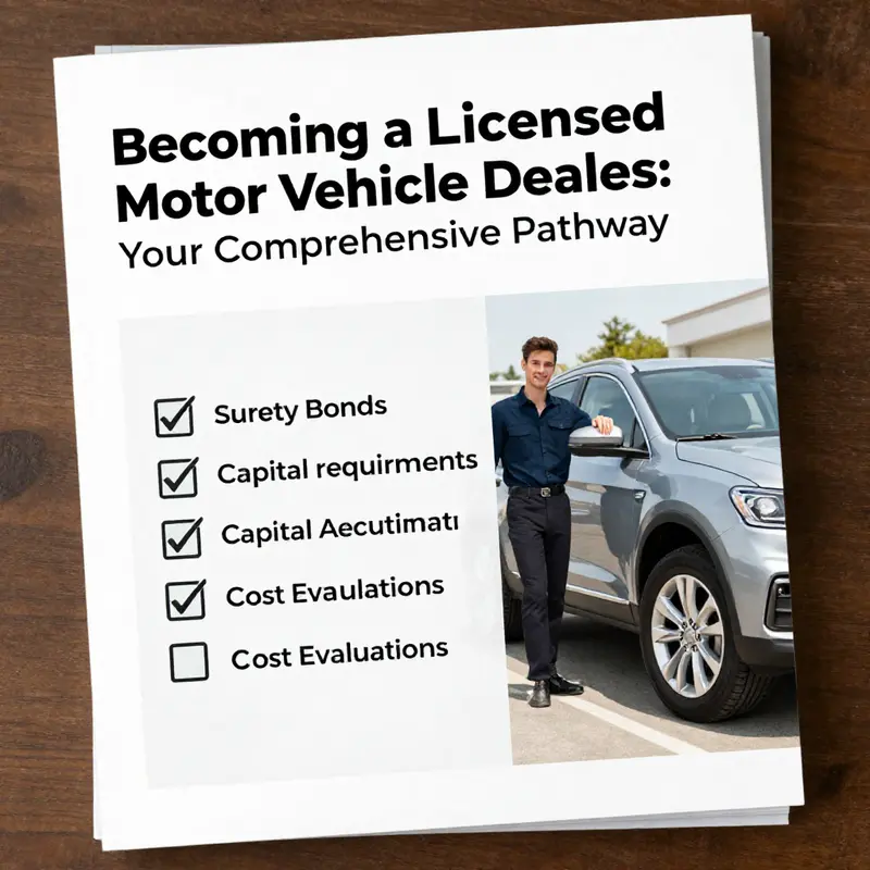 State maps showcasing the diverse licensing requirements for motor vehicle dealers across the United States.