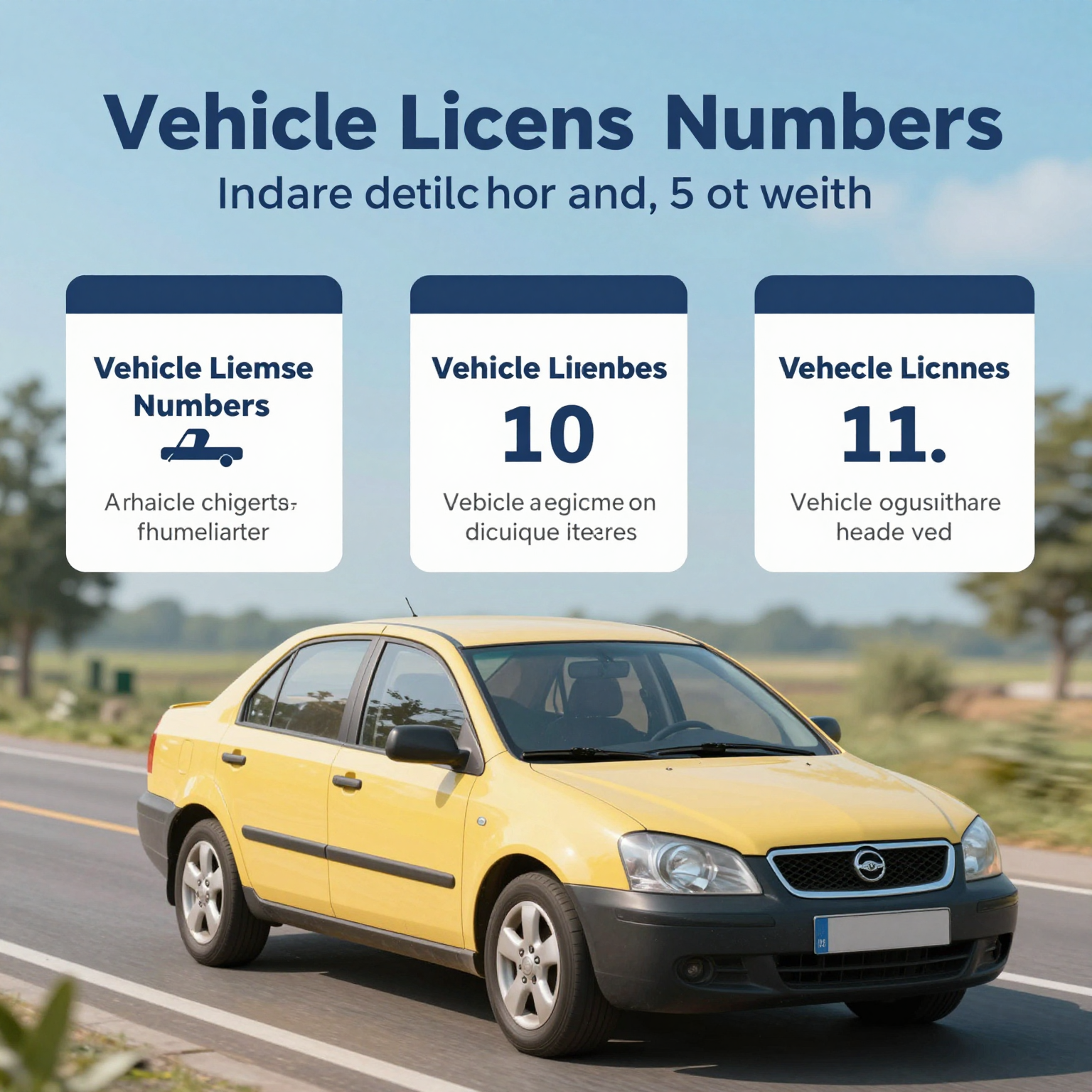 Infographic on Importance of Vehicle License Numbers