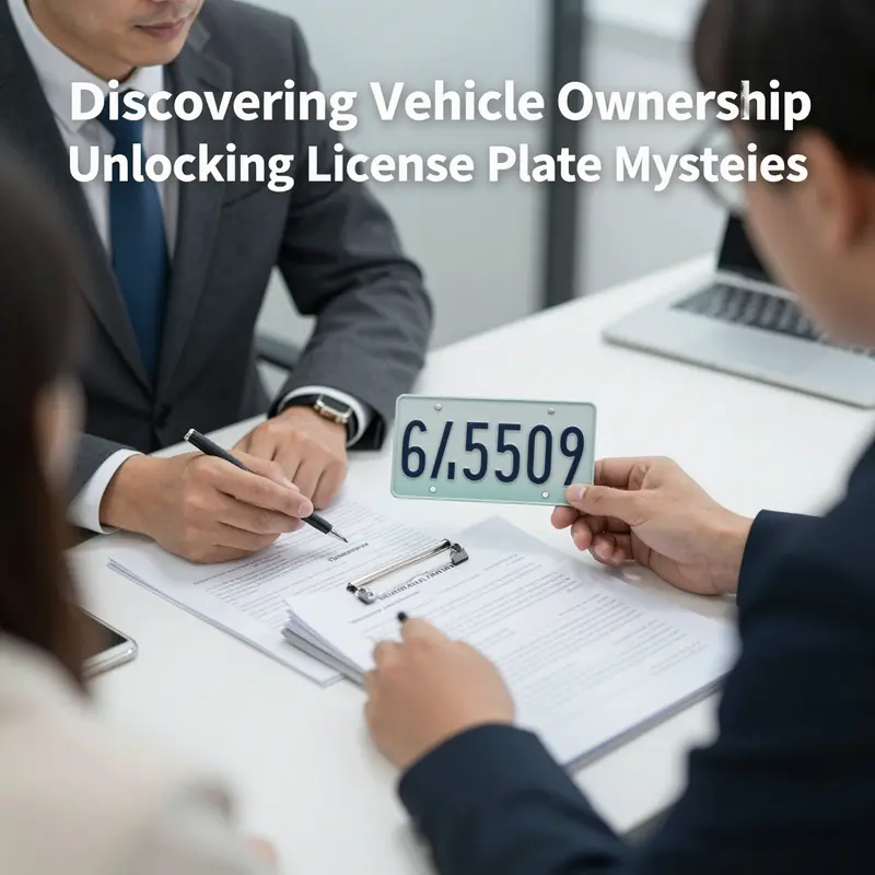 Police officers use official communication to trace vehicle ownership.