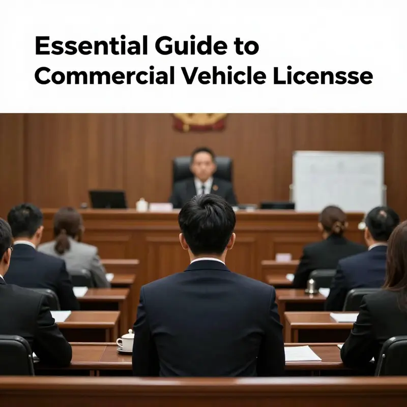 Instructive session on commercial vehicle licensing requirements for new drivers.